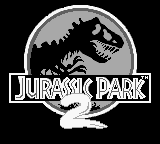 Jurassic Park Part 2: The Chaos Continues title screen for GameBoy